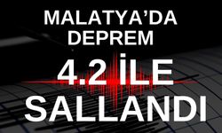 Malatya dün gece 4.2 ile sallandı