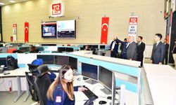 Vali Zorluoğlu 112 Acil Çağrı Merkezi'ni ziyaret etti