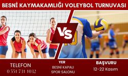 Besni Kaymakamlığı Voleybol Turnuvası düzenliyor