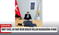 Umut Yavuz, AK Parti Besni Gençlik Kolları Başkanlığına Atandı