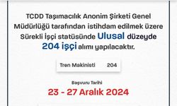 TCDD taşımacılık AŞ. Genel  Müdürlüğü işci alımı