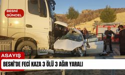 Besni'de Feci Kaza 3 Kişi hayatını kaybetti 3 Kişi Yaralandı