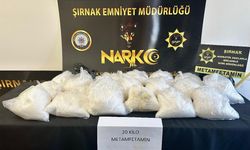 Şırnak'ta 20 kilogram sentetik madde ele geçirildi