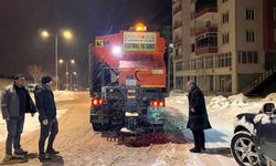 Besni Belediyesi kar küreme ve tuzlama çalışması başlattı