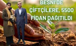 Besnili çiftçilere, 5500 Fidan Dağıtıldı