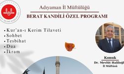 Müftülük'ten 'Berat Kandili Özel Programı