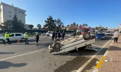 Şanlıurfa'da devrilen otomobildeki 5 kişi yaralandı