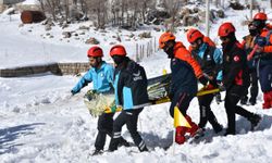 Şırnak'ta AFAD tarafından  çığ tatbikatı yapıldı