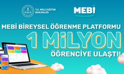 "MEBİ" Kullanan Öğrenci Ve Mezun Sayısı 1 Milyonu Aştı