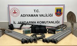 Adıyaman’da kaçak kazı yapan üç şüpheli suçüstü yakalandı