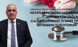 Özhan, "Sağlık personelimize minnet ve şükranlarımı sunuyorum"