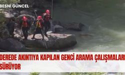 Derede kaybolan genci arama çalışmaları sürüyor