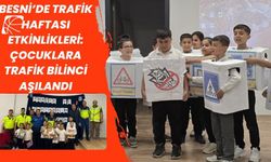 Besni'de Minik Öğrencilere Trafik Eğitimi verildi