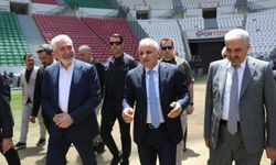 Vali Zorluoğlu,  Diyarbakır Stadı'nda inceleme yaptı