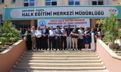 Kahta Halk Eğitim Merkezi’nde yılsonu sergisi açıldı