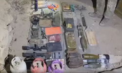 Pkk Mağarasında silah ve muhimmat ele geçirildi