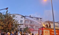 Gölbaşın'da yangın çıkan evde hasar oluştu