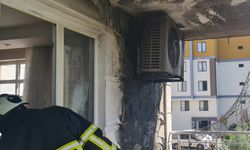 Evin balkonunda patlayan tüp yangına sebep oldu
