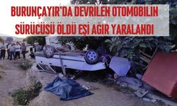 Burunçayır'daki kazada  devrilen otomobilin sürücüsü öldü
