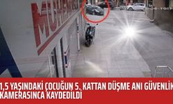1,5 yaşındaki çocuk 5. kattan otomobilin üzerine düştü