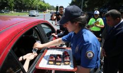 Vali Eker, bayram öncesi trafik denetimlerine katıldı