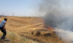 300 dönümlük alanda çıkan anız yangını söndürüldü