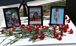 Gaziantep'te trafik kazasında ölen anne ve 2 çocuğu için tören düzenlendi