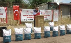 İslahiye'de çiftçilere 8 bin 800 kilogram soya tohumu dağıtımı yapıldı