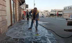 Mardin'de temizlik ve yıkama çalışmaları gerçekleştirildi