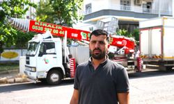 Yangında tahliye çalışmasına asansörüyle destek verdi