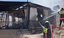 Besni'de bağ evinde korkutan yangın