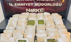 Çimento yüklü tırda 27 kilogram madde ele geçirildi