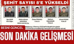 Pençe Kilit'te Şehit Sayısı 8’e Yükseldi