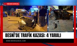 Besni’de Trafik Kazası: 4 Yaralı