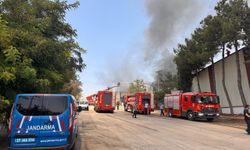 Gaziantep’te sanayi sitesinde yangın