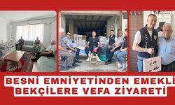 Besni Emniyetinden Emekli Bekçilere Vefa Ziyareti