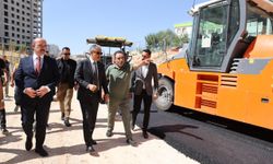 Vali Akkoyun, yol yapım çalışmalarını inceledi