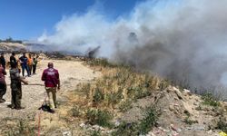 Mersin'deki çöplük yangını ormana sıçradı, müdahale ediliyor