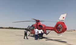 Şanlıurfa’da 2 yaşındaki Gülistan helikopterle sevk edildi