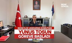 Besni İlçe Jandarma Komutanı Yunus Tosun Göreve Başladı