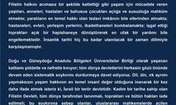 Doğu ve Güneydoğu Anadolu Üniversitelerinden İsrail’e Tepki