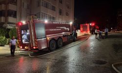 Gaziantep'te 7 katlı binanın teras katında çıkan yangın söndürüldü