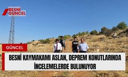 Kaymakam Aslan, Deprem Konutlarında İncelemelerde Bulunuyor