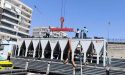 Araştırma Hastanesi'nde arızalanan klimalar onarılıyor