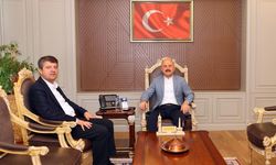 Vali Varol, Belediye Başkanı Tutdere’yi makamında kabul etti