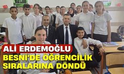 Ali Erdemoğlu, Besni'de öğrencilik sıralarına döndü