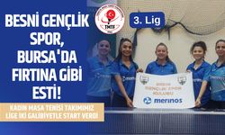 Besni Gençlik Spor, Bursa'da Fırtına Gibi Esti!