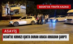 Kırmızı Işıkta Bekleyen Araca Arkadan Çarptı