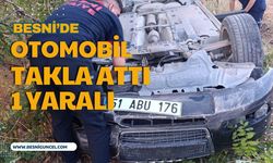 Besni'de Meydana Gelen Trafik Kazasında Sürücü Yaralandı