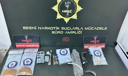 Besni’de uyuşturucu operasyonuna 14 gözaltı 